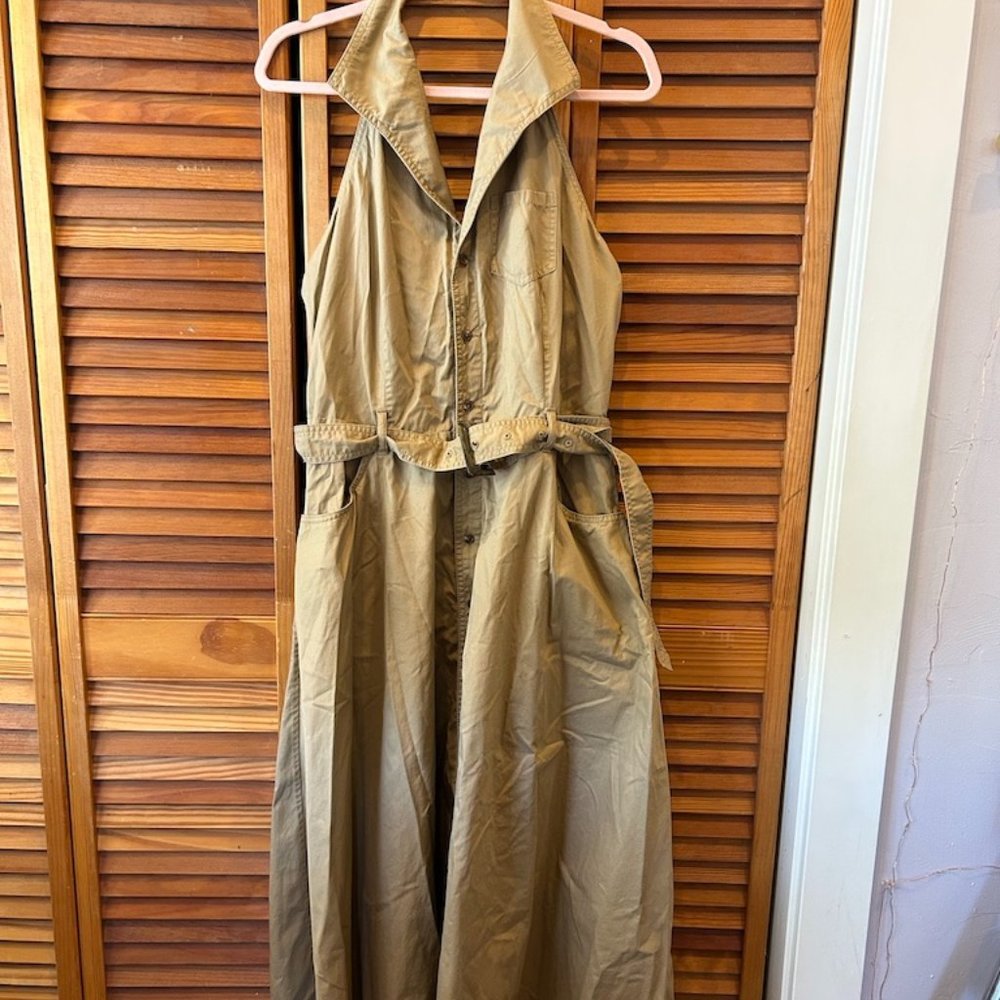 Ralph Lauren Cotton Tan Dress
